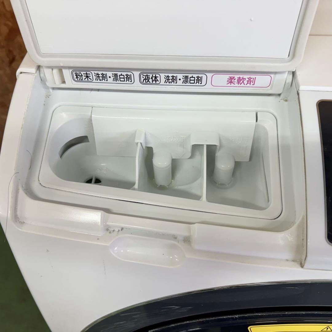 296 日立ドラム式洗濯機　10/6キロ　小型　一人暮らし　左開き　乾燥付き