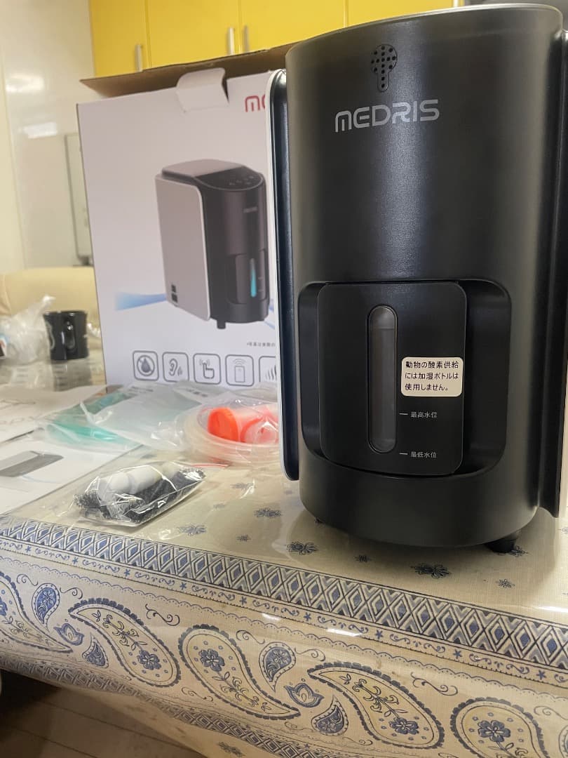 IKOU ペット酸素発生器と酸素ゲージS sizeと酸素マスク