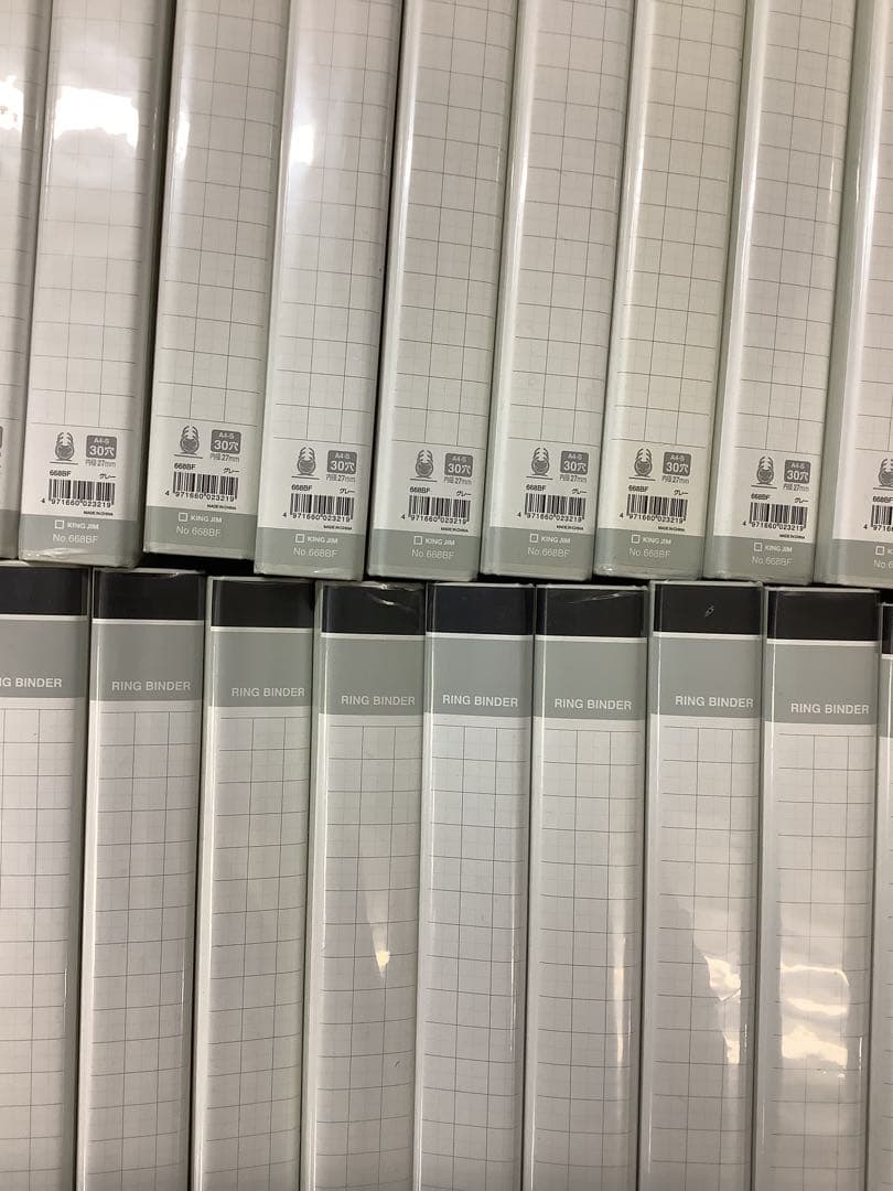 キングジム　668BF A4-S 30穴 リングバインダー 33冊セット