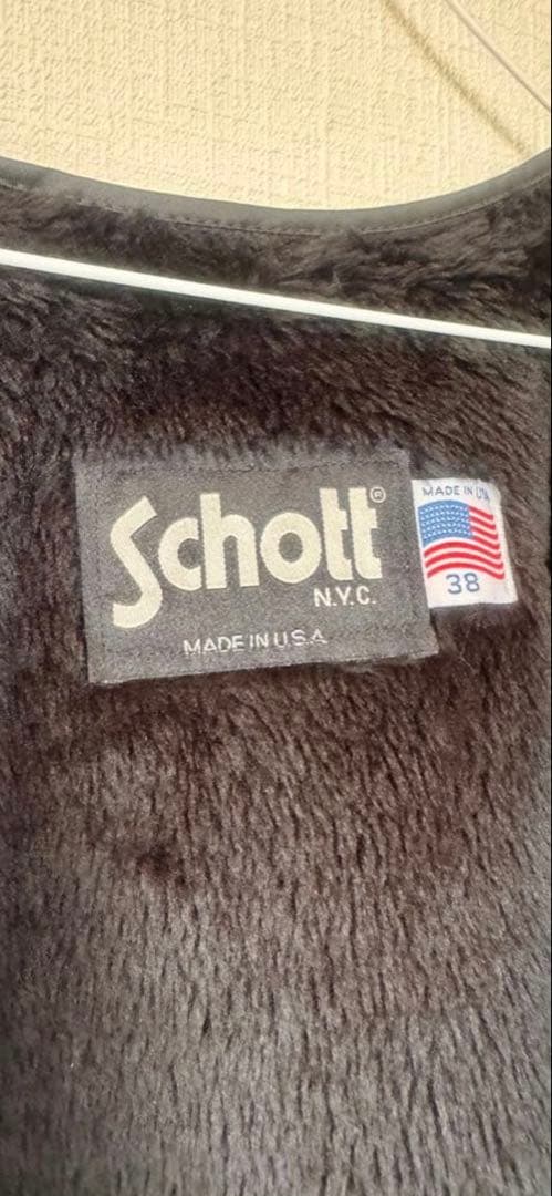 Schottショット　シングルライダーストラッカー革38黒ライナー付AT101