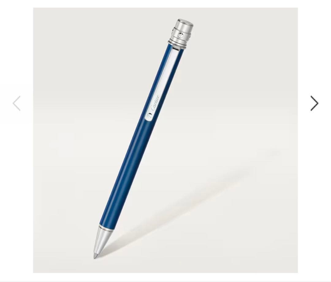 Cartier 青色ボールペン 専用ケース付き