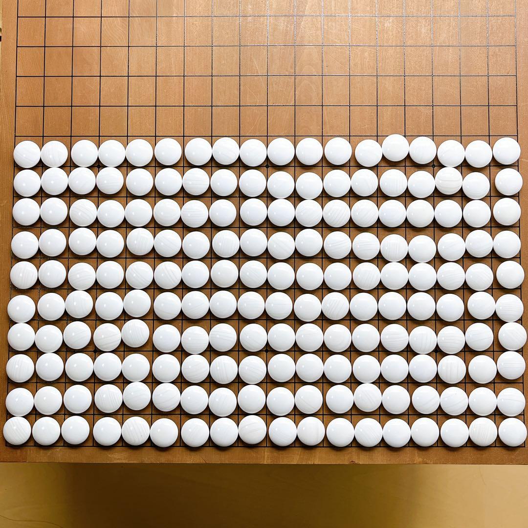 【高級】銘木碁笥 蛤碁石 那智黒 34号 特大 囲碁 碁石