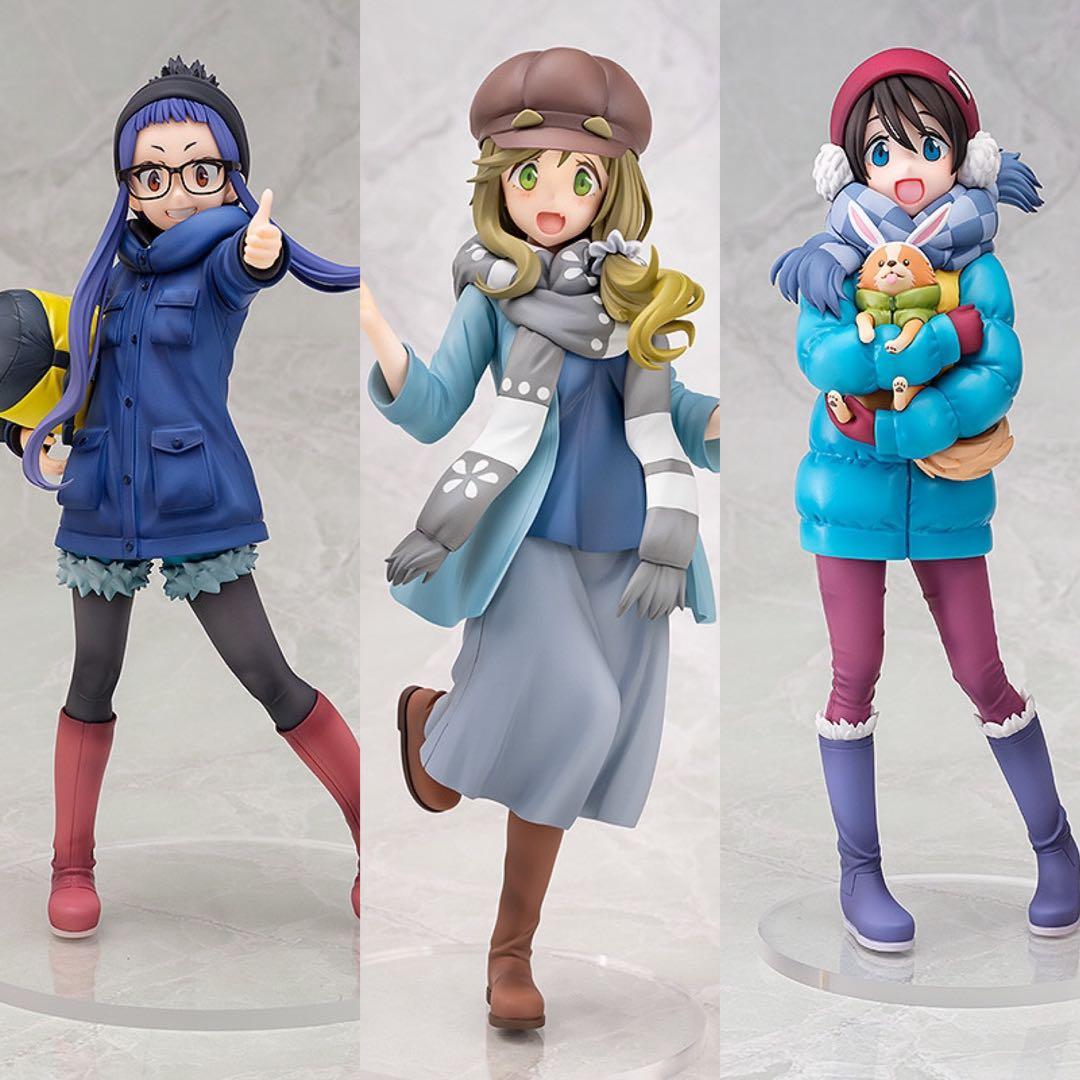 ゆるキャン△ 犬山あおい 大垣千明 斉藤恵那 フィギュア ゆるキャン