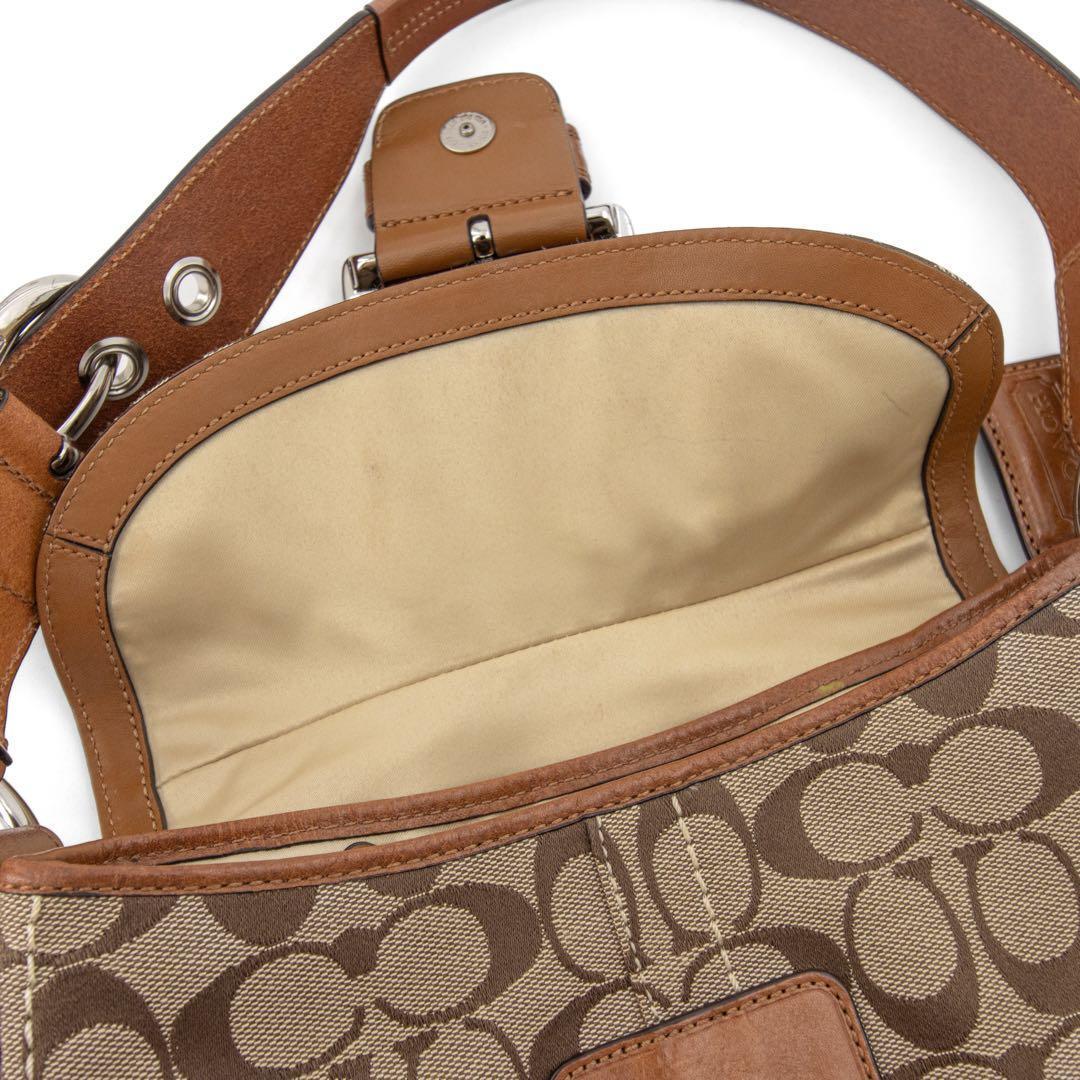 A027【COACH／コーチ】ソーホー　ハンドバッグ　ワンショルダー　シグネチャ