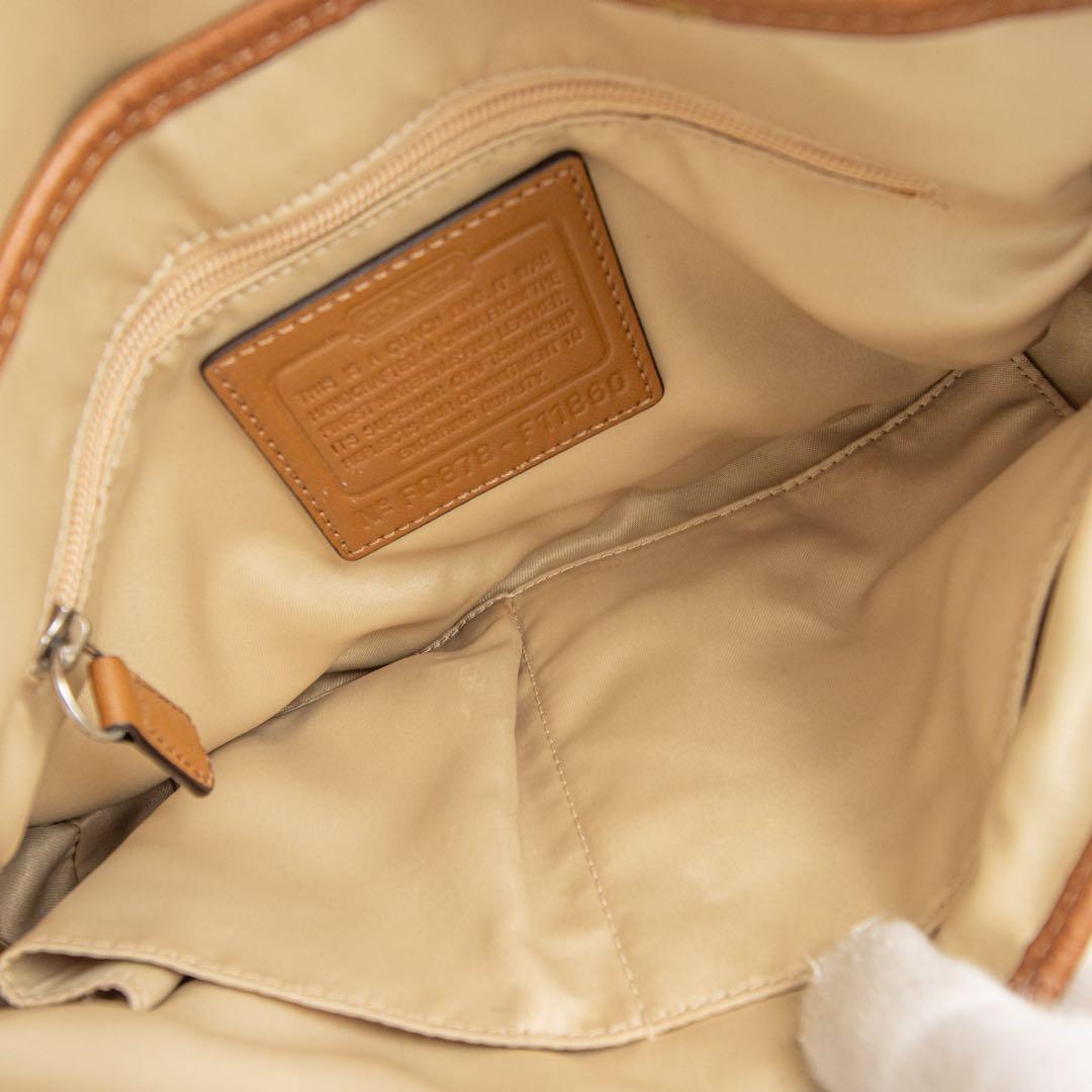 A027【COACH／コーチ】ソーホー　ハンドバッグ　ワンショルダー　シグネチャ