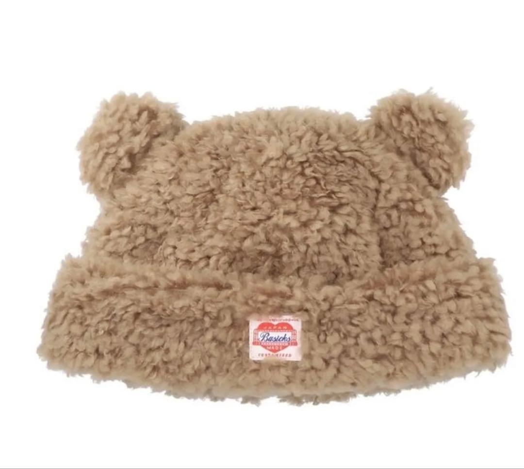 BASICKS BEAR BEANIE Brown M タグ付き