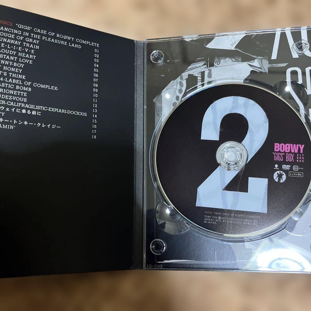 BOØWY GIGS BOX DVD 限定盤, ライブ盤, ボックスコレクション