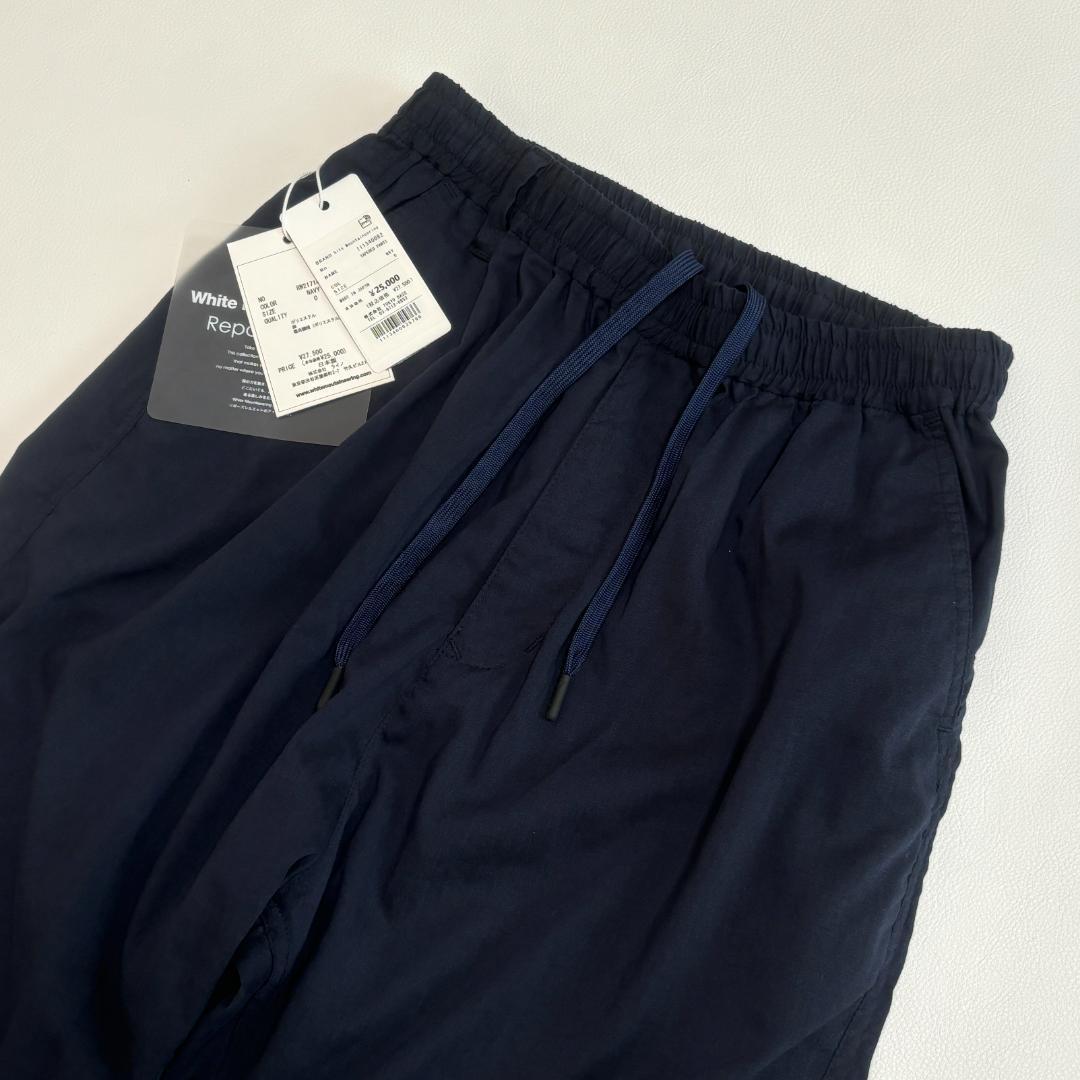 【新品タグ付き】ホワイトマウンテニアリング サルエルテーパードパンツ リネン混