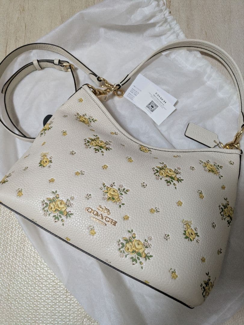 最終値下げ！コーチ　ローレル ショルダー バッグ・フローラル プリント