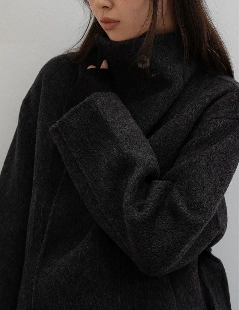 ジャケット・アウター OHOTORO Ecru Half Coat charcoal