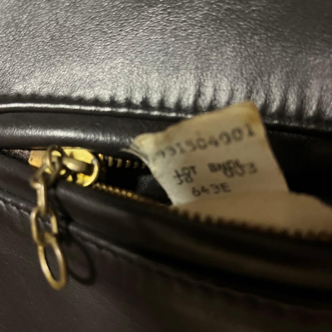 Schott 643E ダークブラウンレザー シングルライダース サイズ38