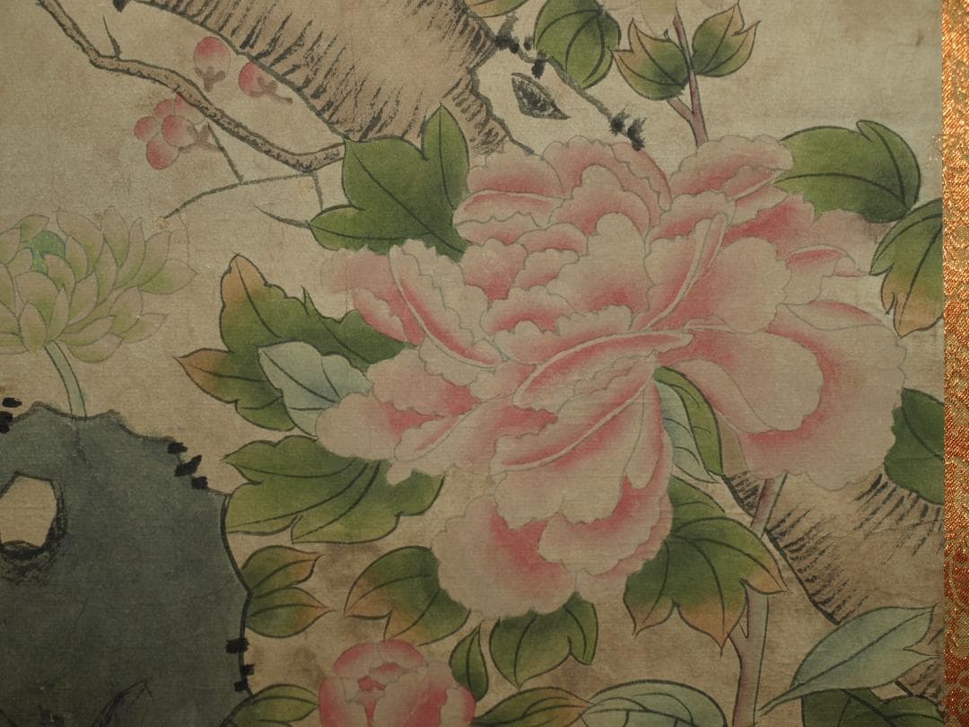 民間仕入れ品　中国清時代の物図　肉筆絵　激安骨董品 BD226A13-3