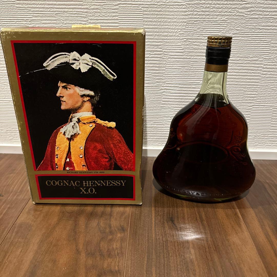 古酒　HENNESSY XO グリーンボトル　金キャップ