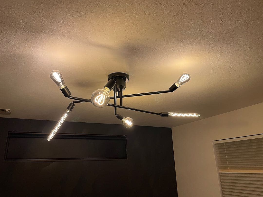 gram eight （グラムエイト）ブラック　シーリングライト 電球付き