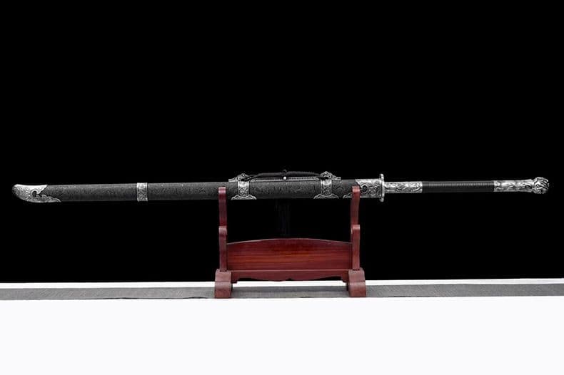 【アバパクリ】繍春刀 牛尾刀 苗刀 手鍛造打 古兵器 武具 刀装具 両手刀
