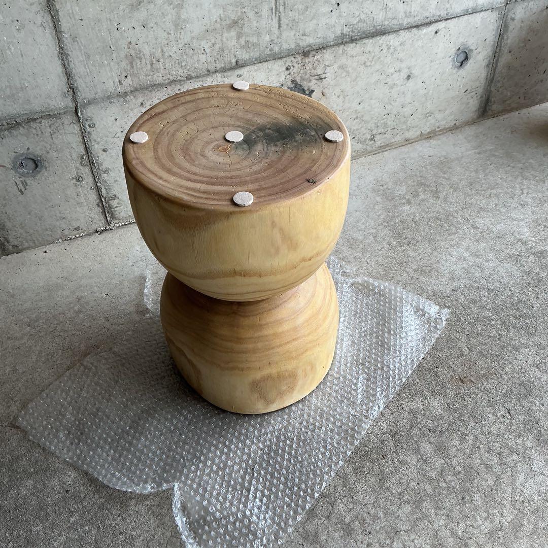 天然木アートスツール(A)