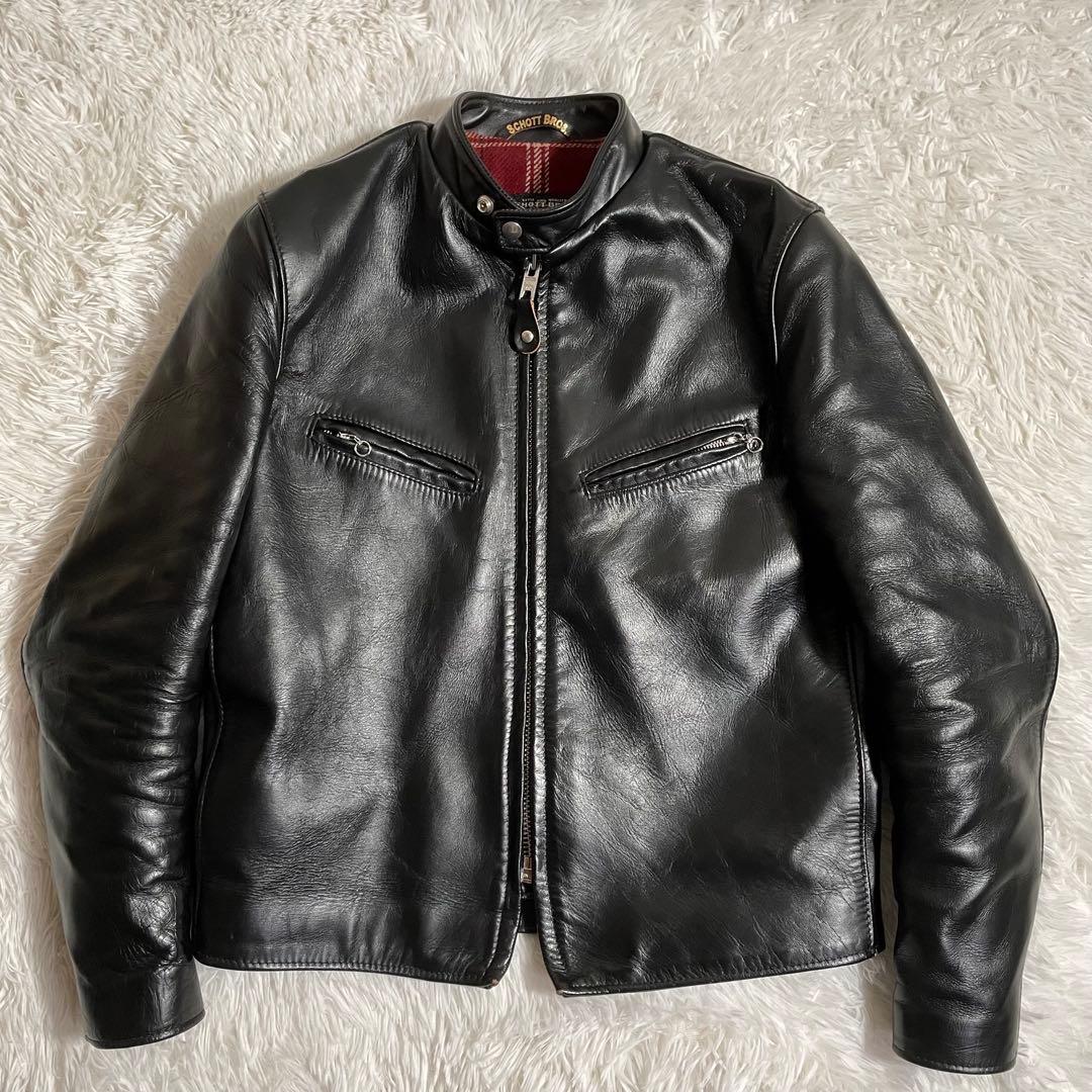 米国製 ショット レザージャケット ライダースジャケット 馬革 641XJH