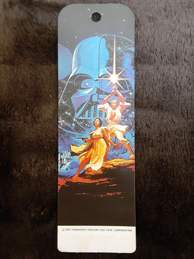 スター・ウォーズ　しおり①（ルークとレーアのチラシのデザイン）森永製菓　おまけ