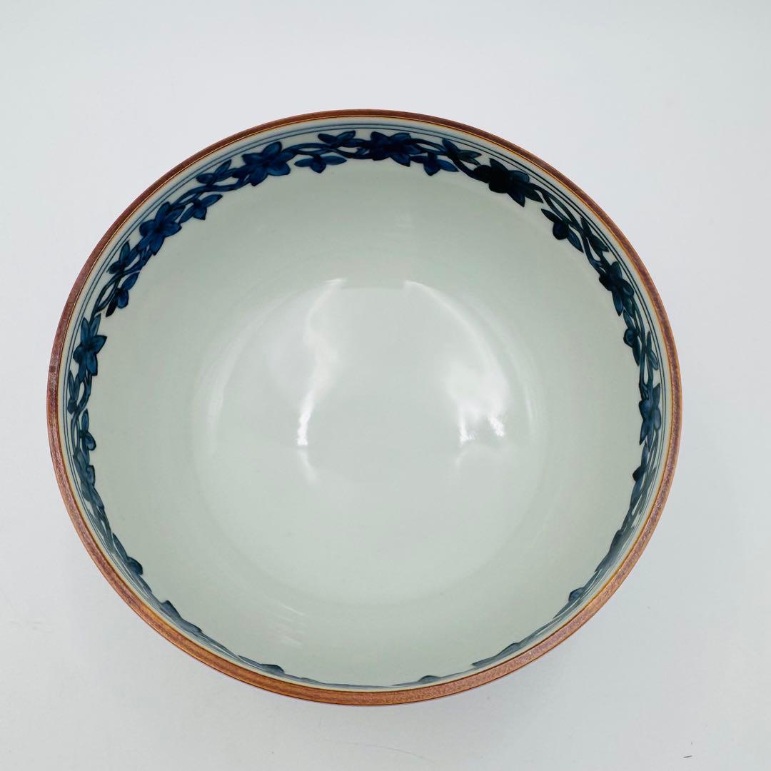 【清閑寺　杉田祥平　祥端面取花鳥山水画　鉢】料亭　割烹　食器