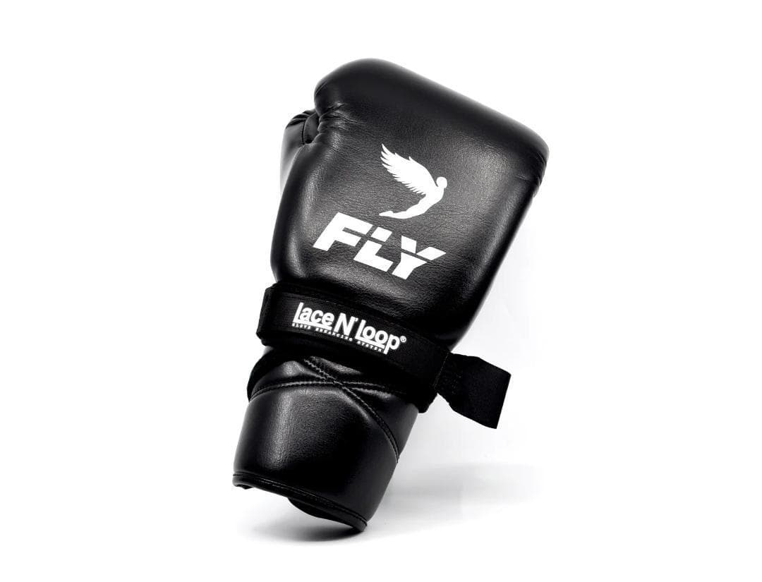 LaceNLoopレースンループ紐式グローブ用ストラップ 2個セット-黒と赤青白