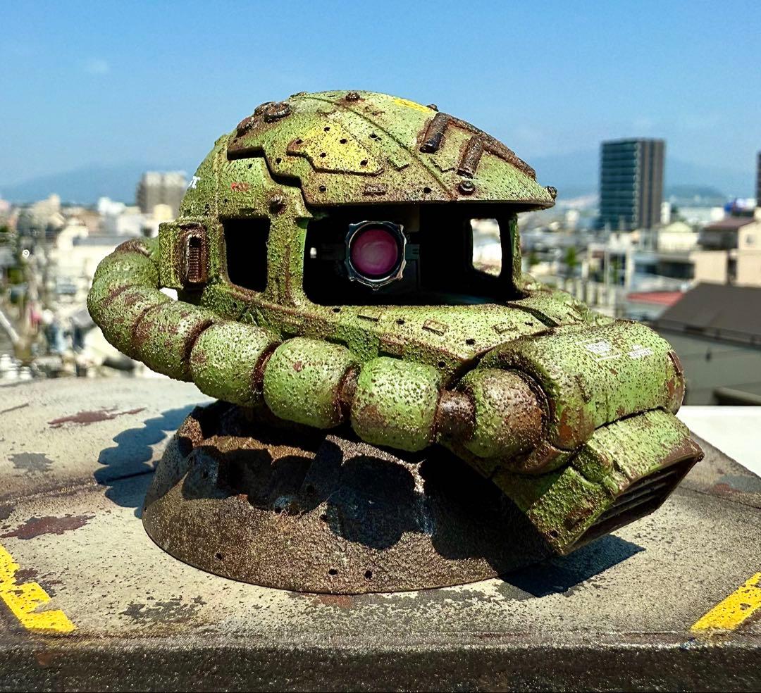 EXCEED MODEL ザクヘッド　量産機カラー　② 現地改修　塗装完成品