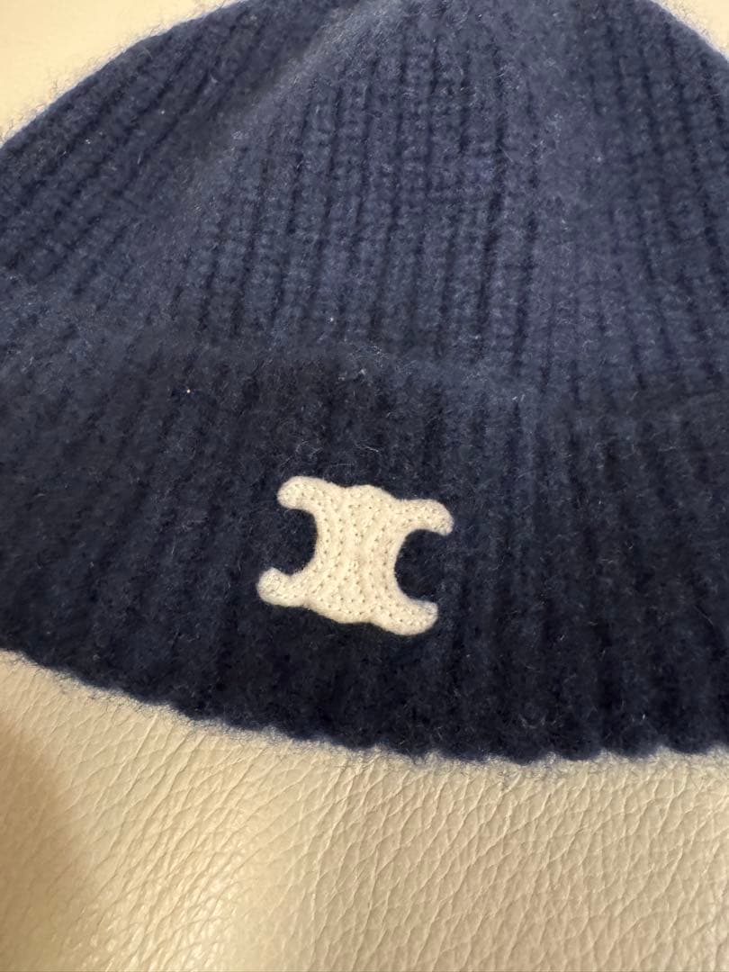 セリーヌ　カシミヤ　ニット帽・ビーニー