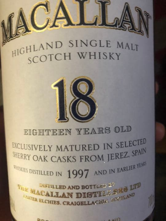 マッカラン18年　希少　1997年　720ml