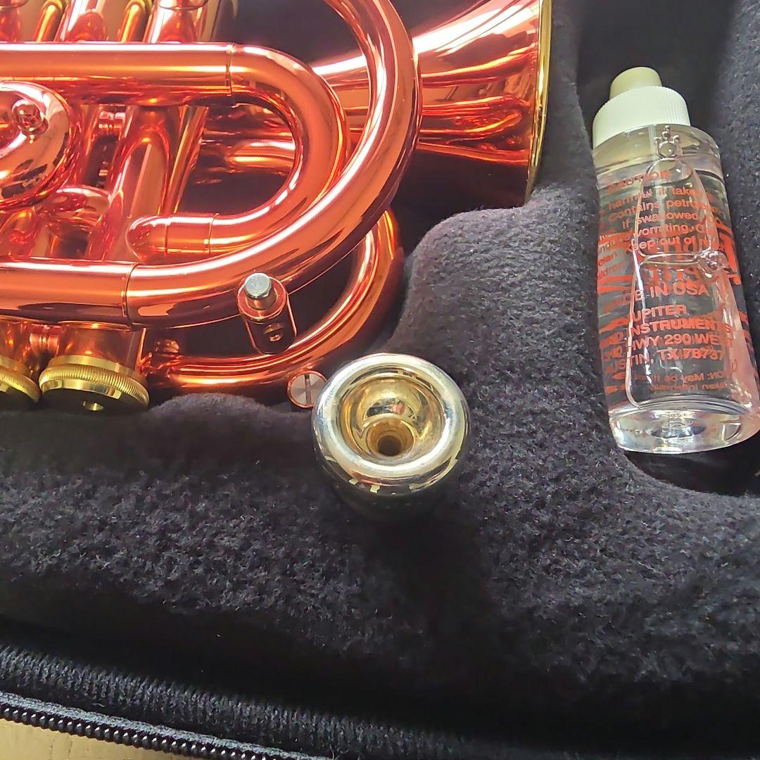 Jupiter ミニトランペット本体 マウスピース付き