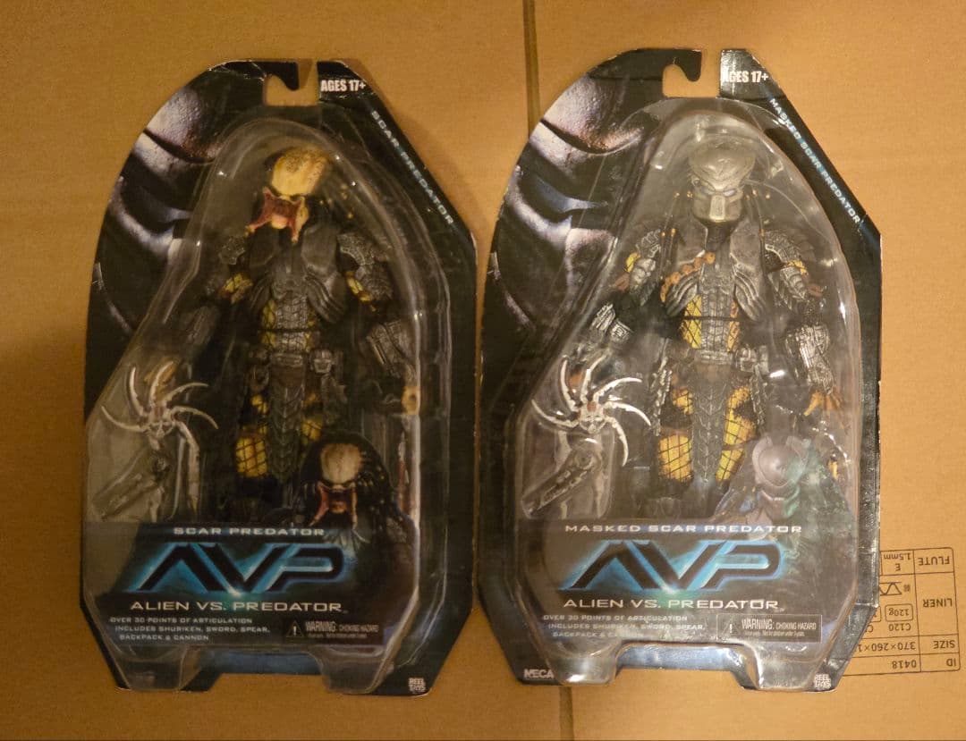 NECA スカープレデター SCAR PREDATOR AVP 未開封２点セット