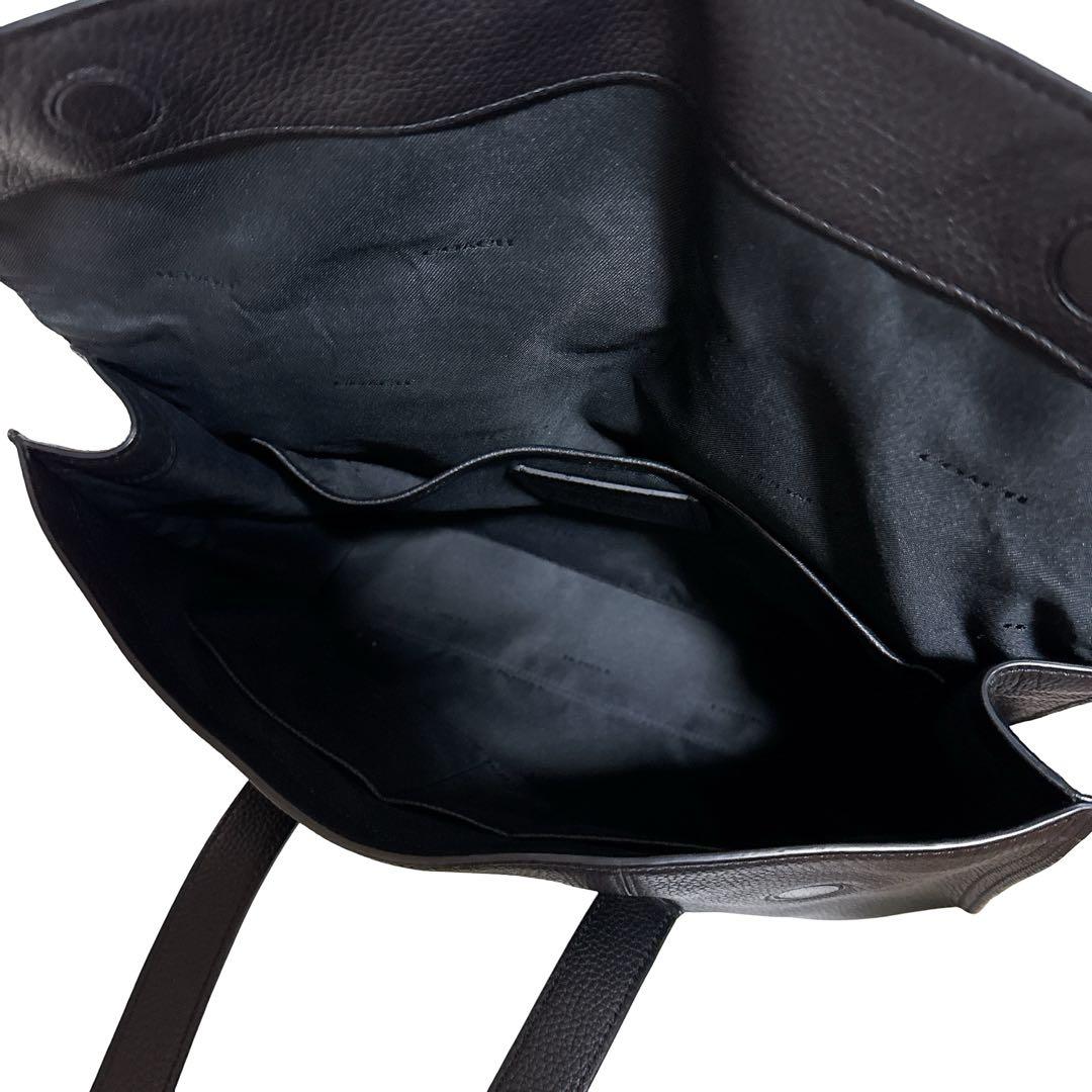 コーチ 2WAY ビジネスバッグ ブリーフケース ショルダーバッグ レザー 黒