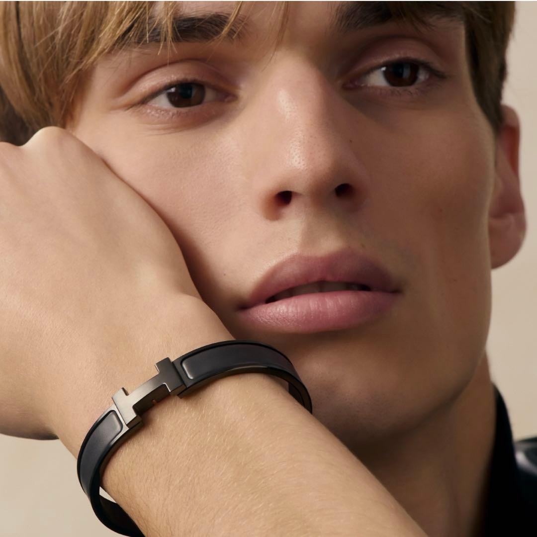 新品未使用　HERMES エルメス　クリックHHソーブラックブレスレットT6 黒