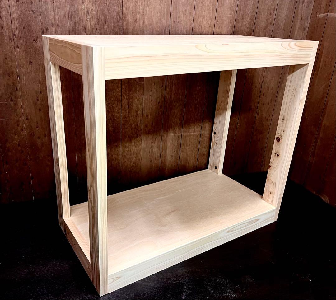 90㎝水槽用木製水槽台　ひのきラック