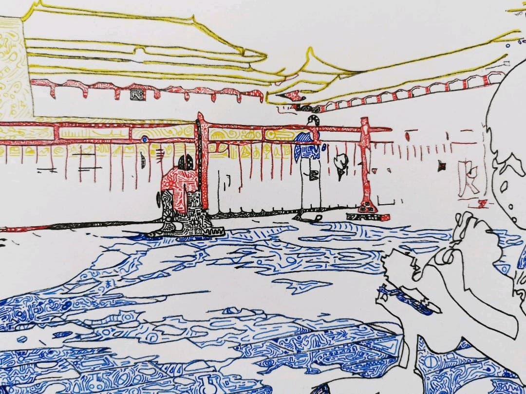 夏の故宮午門