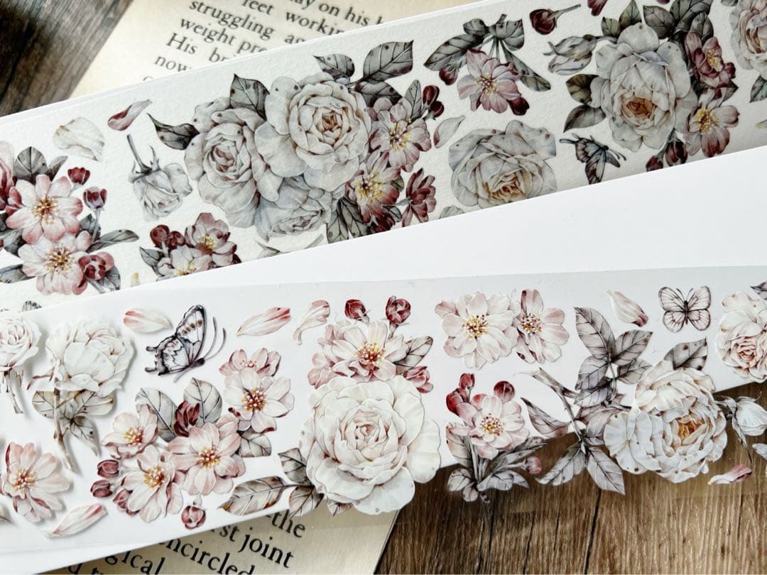 梦岛日记《海棠微露》海外マスキングテープ　マステ 【2319】