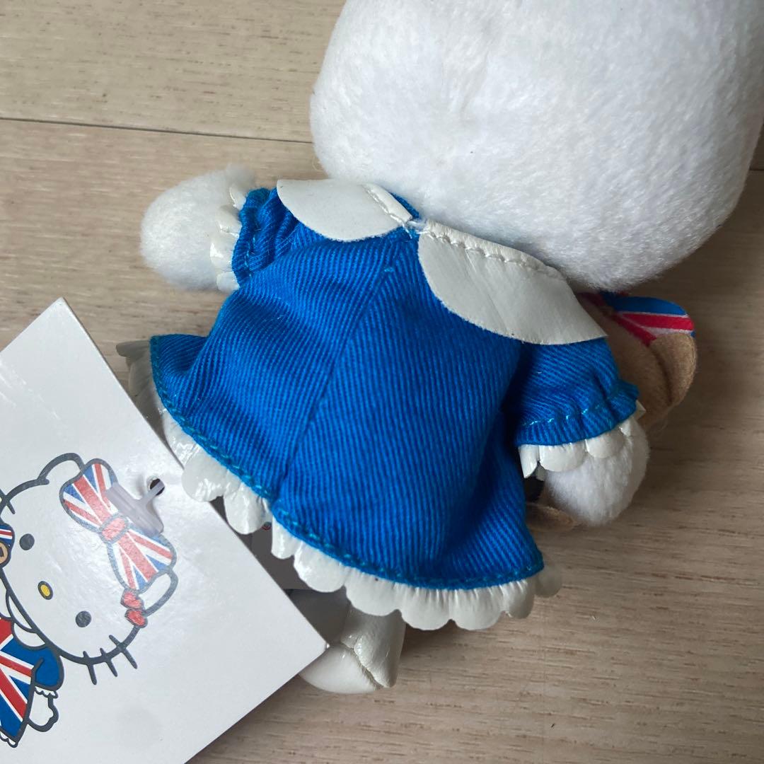 サンリオキティ マスコットキーホルダーユニオンジャックタイニーチャムぬいぐるみ