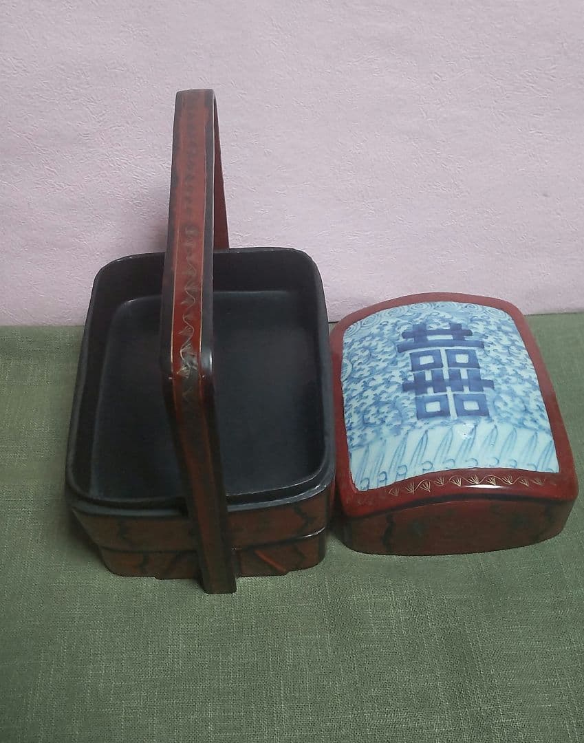 (61*Z234)*漆器 重箱 清朝 中国骨董品 茶道具陶芸