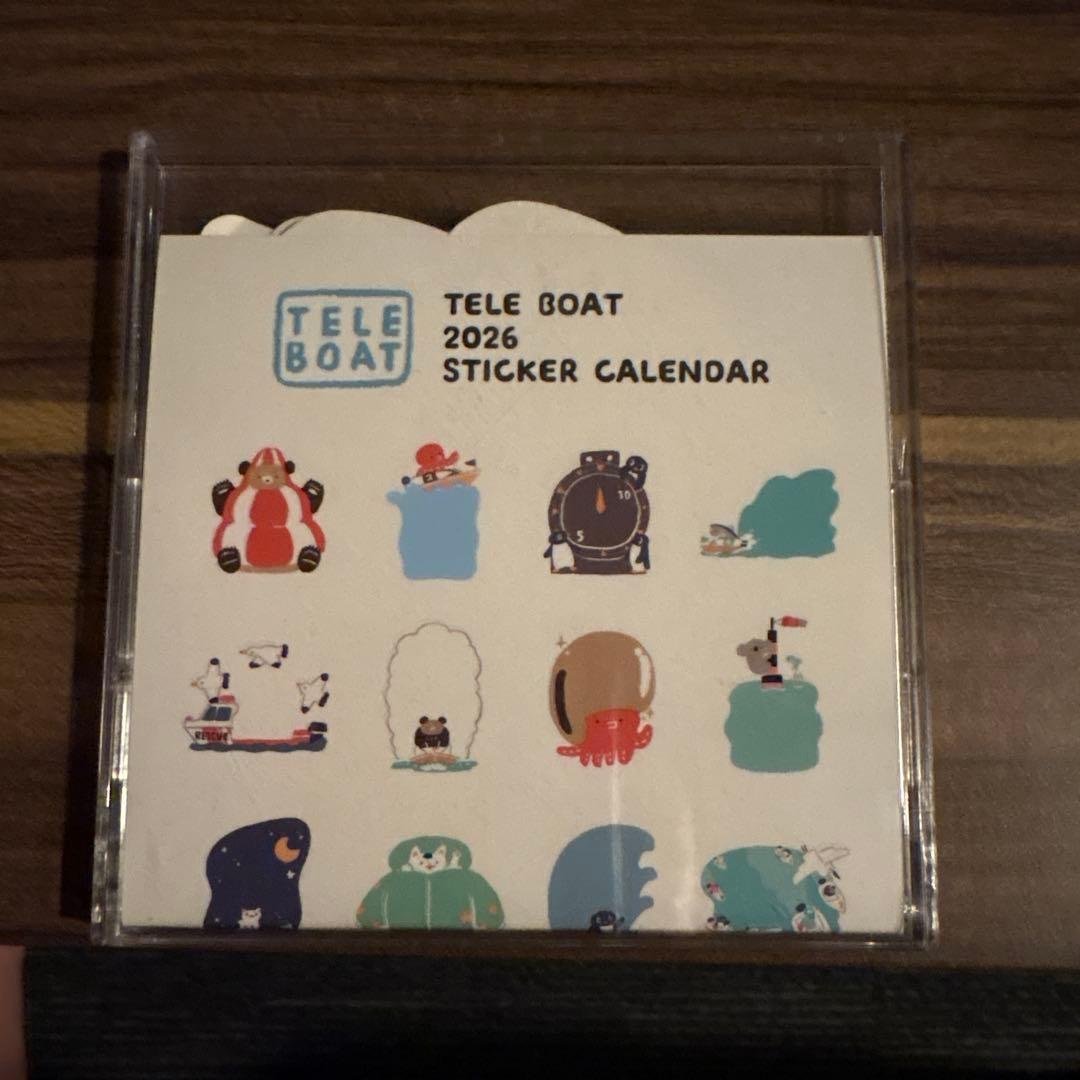 TELE BOAT 2026 ステッカーカレンダー