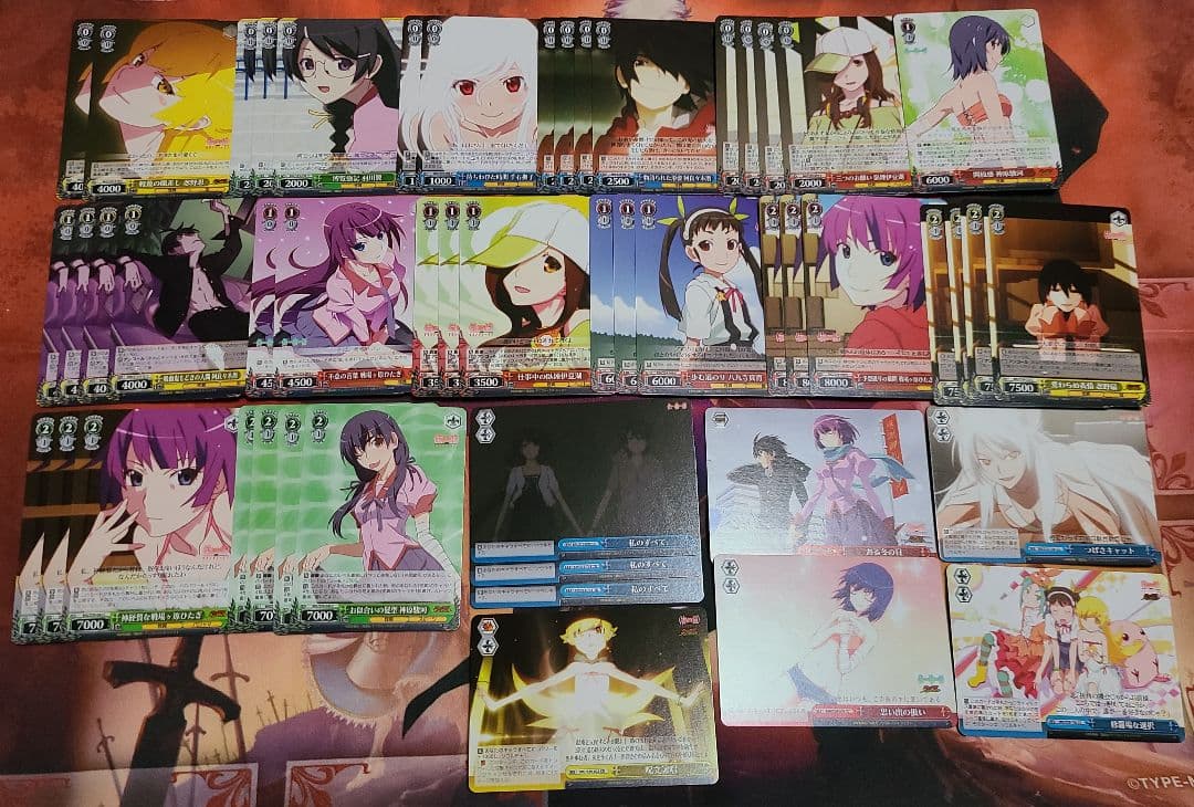 物語シリーズ　化物語　デッキ　ヴァイスシュヴァルツ