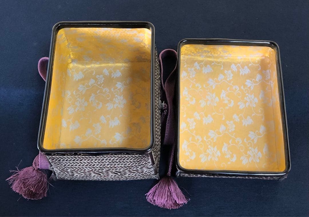 割引❗️茶道具 蒔絵付 御所籠 在銘 お茶道具付 仕覆付　250723E6