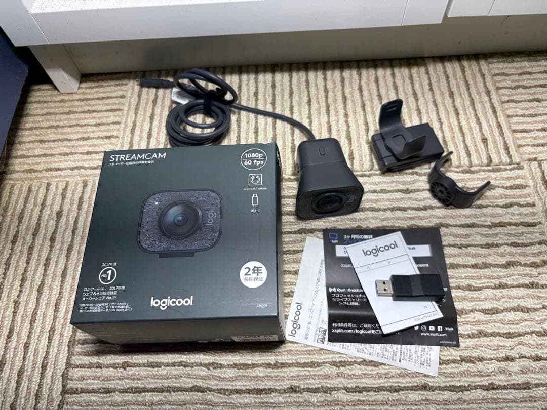 WEBカメラ Logicool StreamCam ロジクール 変換アダプタ付き