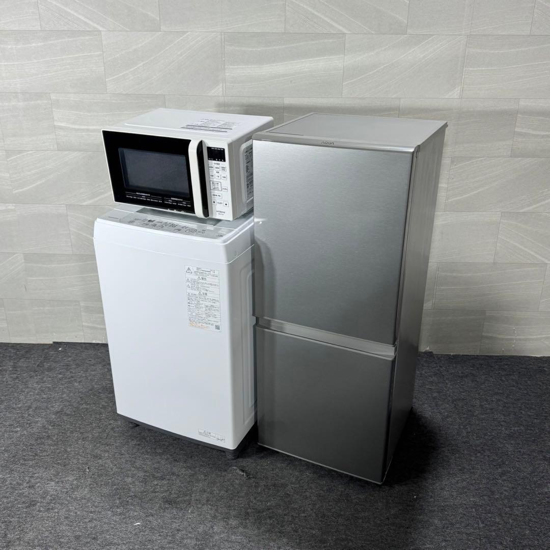 冷蔵庫 洗濯機 電子レンジ 3点セット 2021 一人暮らし 新生活 d3749
