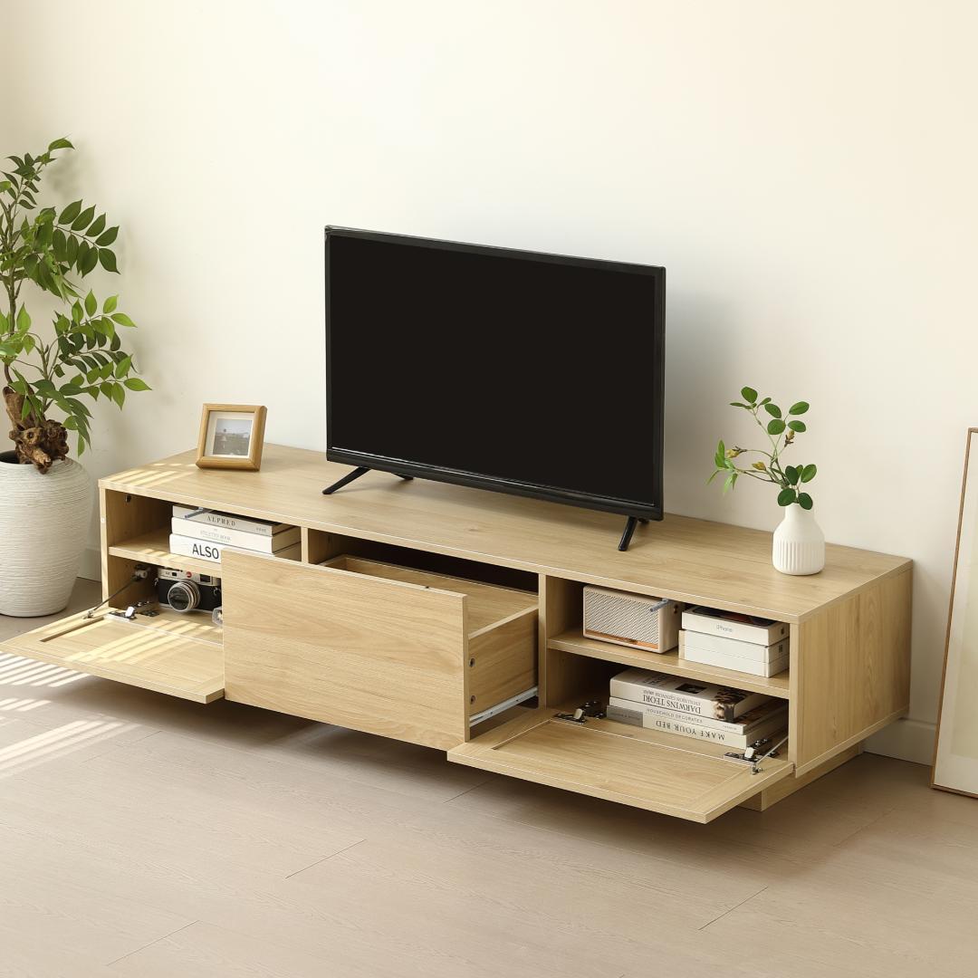 【幅150cm】ナチュラル テレビ台 ローボード 収納 テレビボード 大容量
