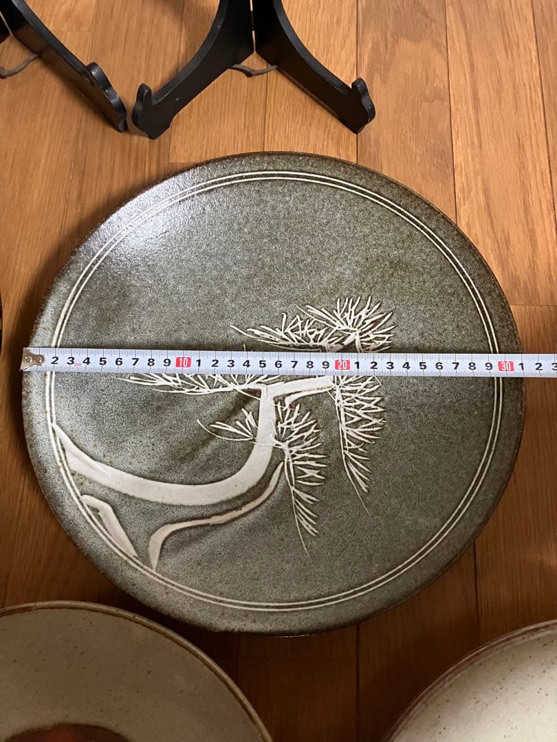 飾り　大皿　5枚　皿立て3個付き