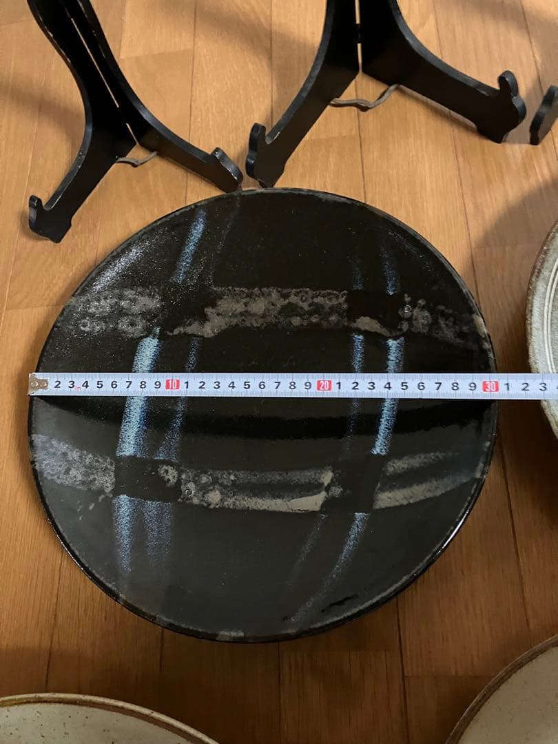 飾り　大皿　5枚　皿立て3個付き