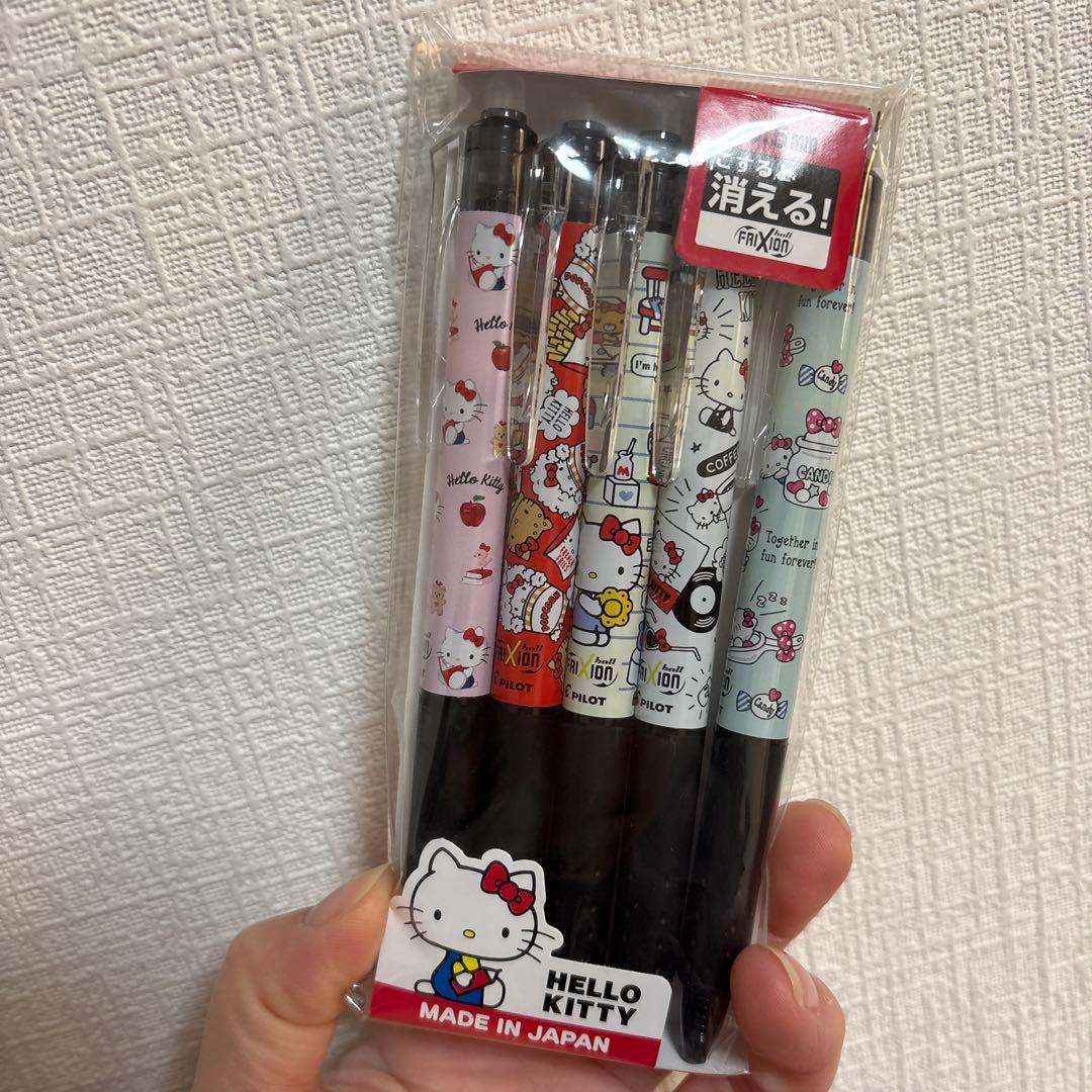 新品　未開封　パイロット　フリクションノックセット　消せるボールペン黒色　5本