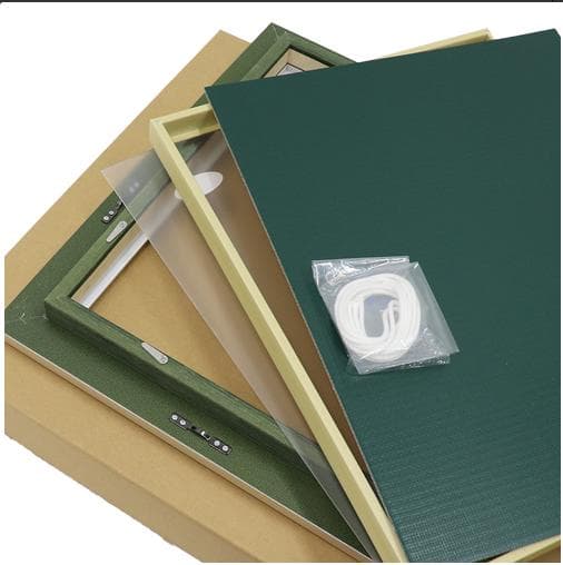 アクリル画　原画　「花の咲く路地14」額縁付き　F6サイズ　風景画