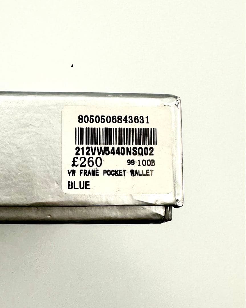 【最新✦新品】Vivienne Westwood 三つ折り財布 青 ブルー 人気