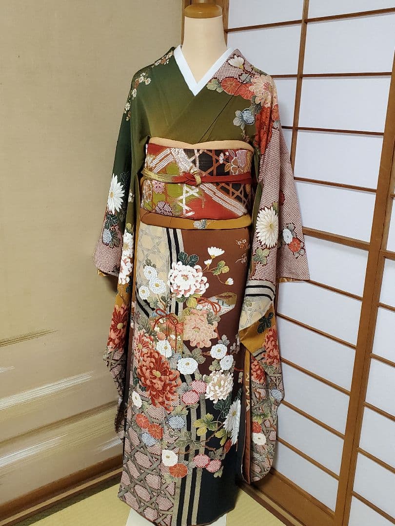 【1/12終了＊フルセット】振袖　袋帯　帯揚げ　帯締め　トールサイズ　お直し無料