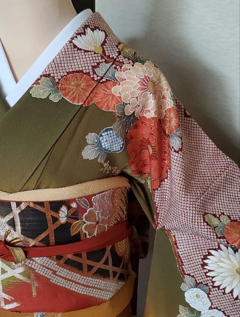 【1/12終了＊フルセット】振袖　袋帯　帯揚げ　帯締め　トールサイズ　お直し無料