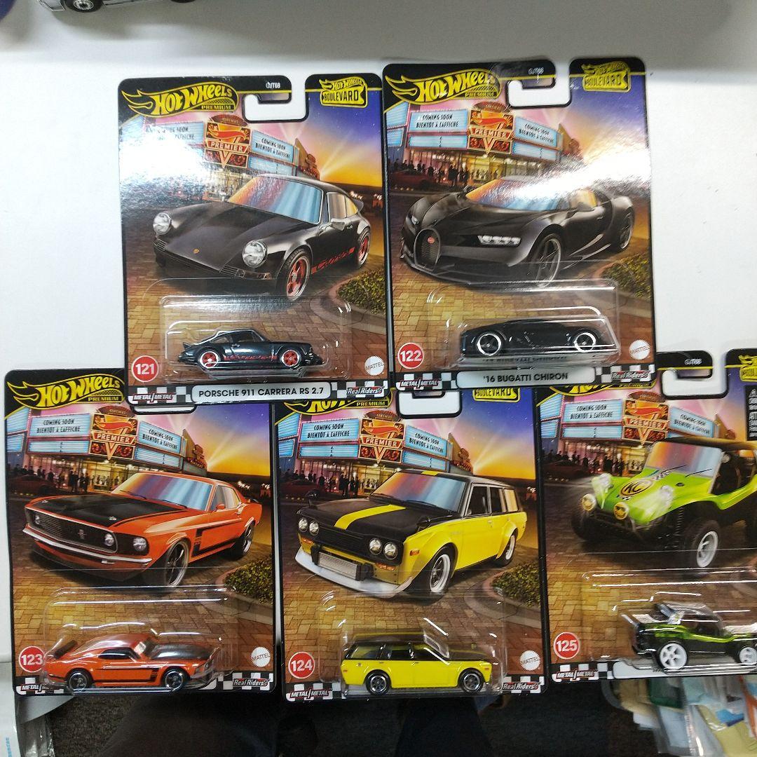 新品全５種　ホットウィール ブールバード　ポルシェ９１１／マスタング／ダットサン